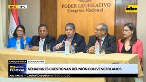 Senadores cuestionan reunión con venezolanos - ABC Noticias - ABC Color