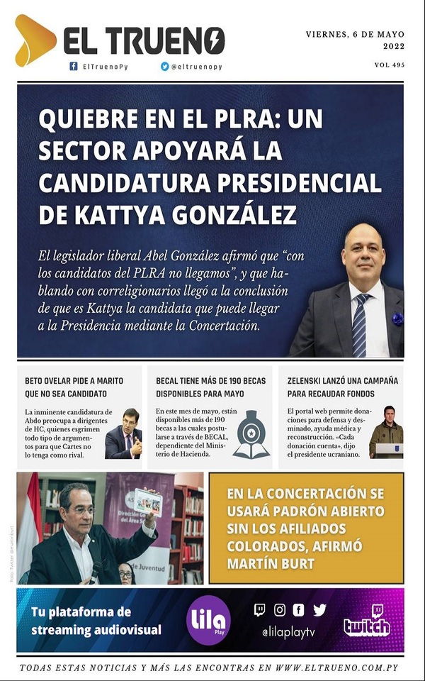 Portadas de este viernes 6 de mayo de 2022