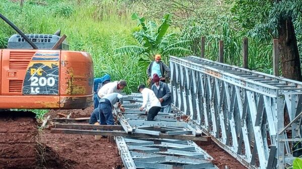 Construcción de puente está avanzando