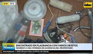 Atrapan a hombre en pleno robo en vivienda de Mariano