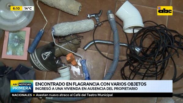 Encontrado en flagrancia con varios objetos - ABC Noticias - ABC Color