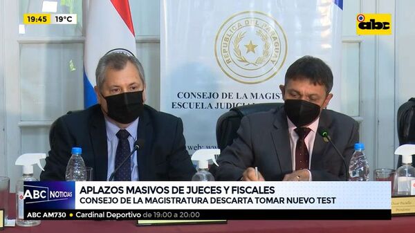 Aplazos masivos de jueces y fiscales consejo de la magistratura descarta tomar nuevo test - ABC Noticias - ABC Color