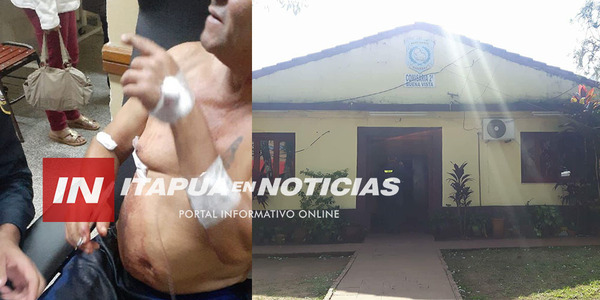 BOLIVIANO FUE HERIDO DE ARMA BLANCA Y FUE ASISTIDO POR LA POLICÍA