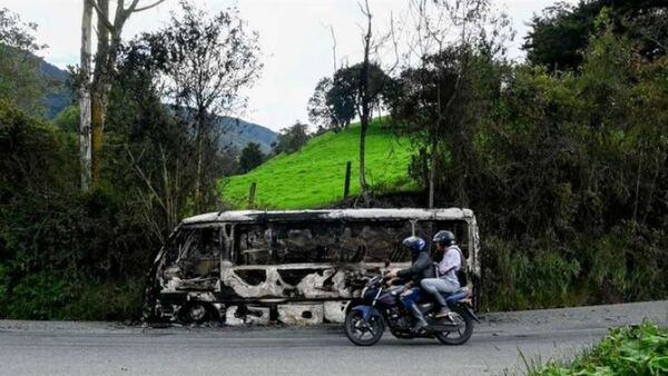 El inicio del “paro armado” del Clan del Golfo en Colombia deja decenas de actos violentos