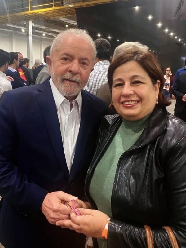 Esperanza Martínez oficializa apoyo a la candidatura de Lula Da Silva en Sao Paulo