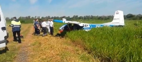 Luque: Tras falla de motor avioneta realiza aterrizaje de emergencia - PARAGUAYPE.COM