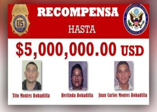 Recompensas de EE.UU. apuntan a familia de transportistas de Honduras