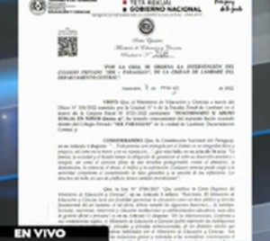 Ordenan intervención de colegio donde se denunció un presunto abuso - Paraguay.com