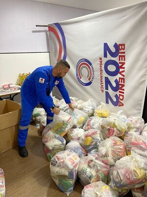 Cruz Roja recibió 200 kilos de alimentos donados por la UCP