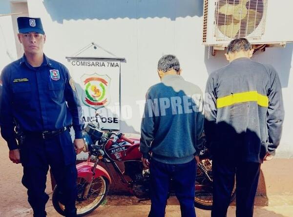 Capturan a dos motochorros y recuperan un celular robado a trabajador en Bo. San José – Diario TNPRESS