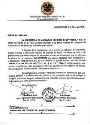 Gremialistas solicitan que magistrados aplazados no integren ternas para cargos - La Clave