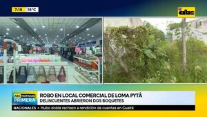 Robo en local comercial de Loma Pytã - ABC Noticias - ABC Color