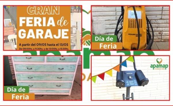 APAMAP inicia hoy feria de garaje solidaria