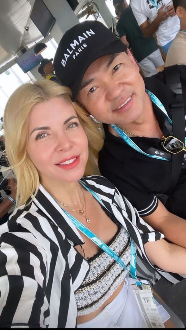 Verónica Chaves y Marcelo Toyotoshi, juntitos en el Gran Premio de Miami de Fórmula 1 - Gente - ABC Color