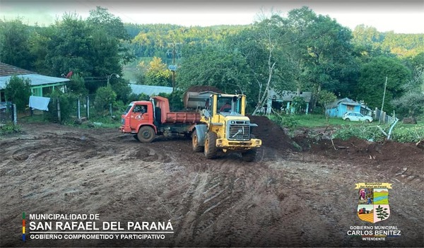 INICIO DE OBRAS DE MEJORAMIENTO DE CAMINOS Y ENRIPIADO EN EL ACCESO AL PUERTO ÁPE AIMÉ