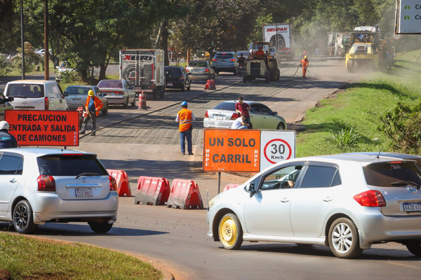 El MOPC inició rehabilitación asfáltica de la ruta PY02