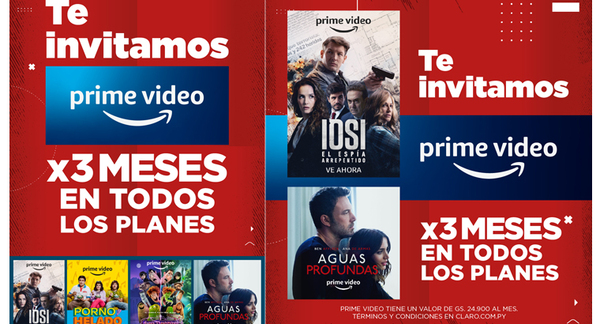 Claro integra Prime Video a sus servicios