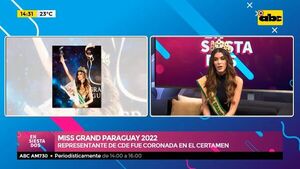 Miss Grand Paraguay 2022: Representante de CDE, Aghata León, fue coronada en el certamen - Ensiestados - ABC Color