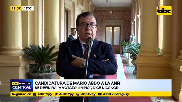 Candidatura de Mario Abdo a la ANR se definirá “a votazo limpio”, dice Nicanor - ABC Noticias - ABC Color