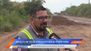 CONSTRUCCIÓN DE LA CAPA ASFÁLTICA DE YALVE SANGA PRESENTA UN IMPORTANTE AVANCE
