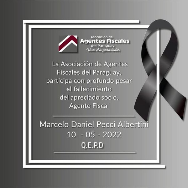 Asociación de Fiscales lamenta asesinato de Marcelo Pecci en Colombia - ADN Digital