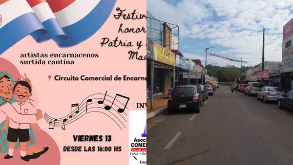 Con un gran festival, comerciantes celebrarán el día de la patria y de la madre