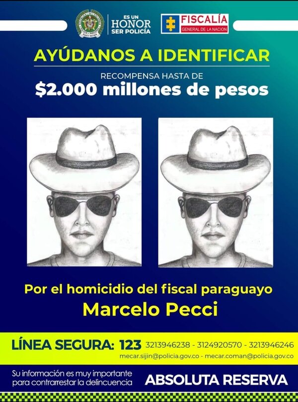Crimen contra Marcelo Pecci: aumentan recompensa por información del presunto asesino