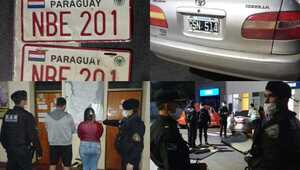 Posadas: Paraguayos sorprendidos cuando suplantaban patentes de un auto que no pertenecían al mismo