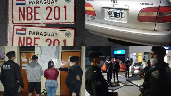 Posadas: Paraguayos sorprendidos  cuando suplantaban patentes de un auto que no pertenecían al mismo