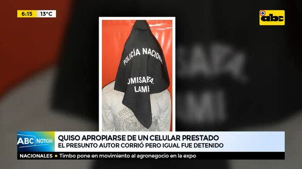 Quiso apropiarse de un celular prestado - ABC Noticias - ABC Color