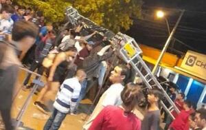 Pantalla gigante cae sobre intendente y su esposa en Horqueta – Prensa 5