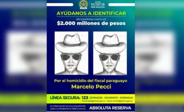 Caso Pecci: identikit de sospechoso y US$ 500.000 de recompensa