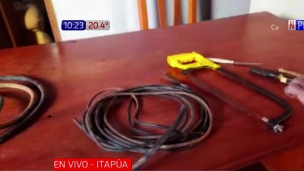 Detienen a roba cables en Cambyreta | Noticias Paraguay