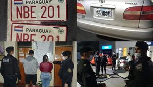 Posadas: Paraguayos sorprendidos cuando suplantaban patentes de un auto que no pertenecían al mismo