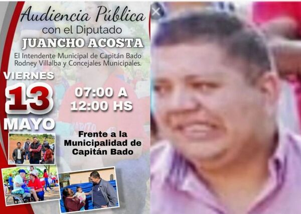 Diputado Juancho Acosta hará su campaña política con colorados de Capitán Bado