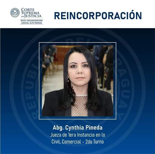 Reincorporan a jueza que sufrió tragedia familiar - La Clave
