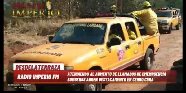 Cuerpo de Bomberos Voluntarios se instala en Cerro Corá - Radio Imperio
