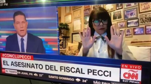 Periodista de CNN corta una entrevista a Celeste Amarilla por politizar muerte de fiscal Pecci - Radio Imperio