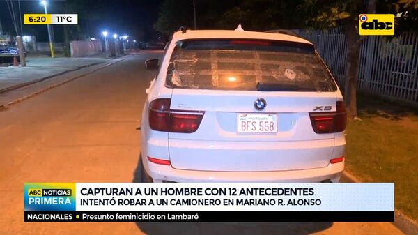 Capturan a un hombre con 12 antecedentes - ABC Noticias - ABC Color