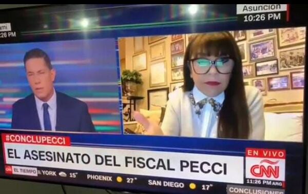 Periodista de CNN cortó entrevista a Celeste Amarilla por politizar la muerte de fiscal Pecci