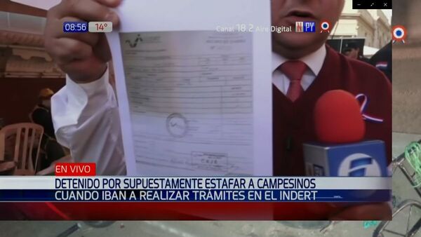 Detienen a presunto gestor del Indert tras estafa a comisiones