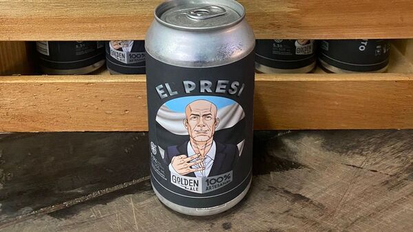 Cerveza con imagen del presidente de Olimpia es furor