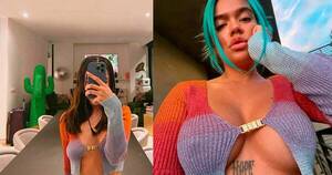 La Nación / Danna Paola enciende las redes al usar la misma prenda que Karol G