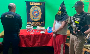 Joven es detenido con más de un kilo de marihuana en su poder en Coronel Oviedo - Noticiero Paraguay