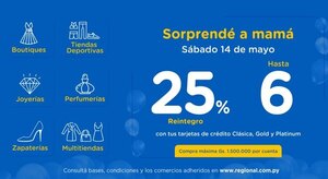 Regional agasaja a Mamá con imperdibles promociones
