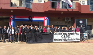 Coronel Oviedo: Agentes y funcionarios fiscales pide justicia para Marcelo Pecci - OviedoPress