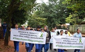 “No más gritos sin voz”, movilización contra el abuso y acoso sexual en Carapeguá - Nacionales - ABC Color
