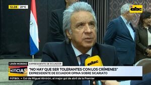 Expresidente de Ecuador opina sobre sicariato - ABC Noticias - ABC Color