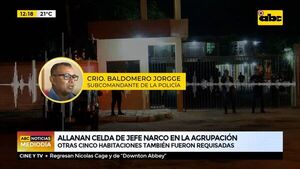 Allanan celda de jefe narco en la Agrupación - ABC Noticias - ABC Color