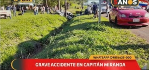 Triple choque en Capitán Miranda deja una fallecida y cinco heridos